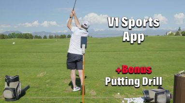 V1 Sports App Devin Bonebrake with Putting Drill
