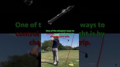 EASY Tip To Hit a DRAW and a FADE! #GolfTips #shorts