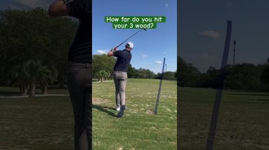 How Far Do You Hit Your 3-Wood?  #golf #golfer #golfswing