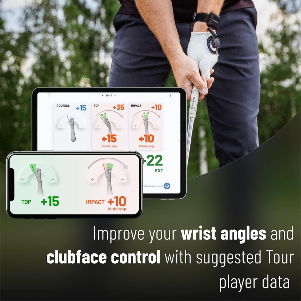 Hackmotion Core – Golf Swing and Wrist Angle Training Aid – Improve Clubface Control and Full Swing Consistency