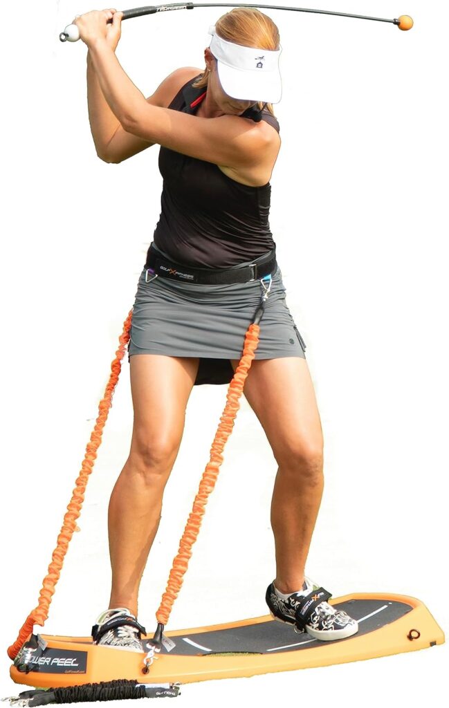 Orange Whip Orange Peel Balance Trainer Aid for Improved Balance Golf - Upgrade Option with Resistance Band Fitness Training