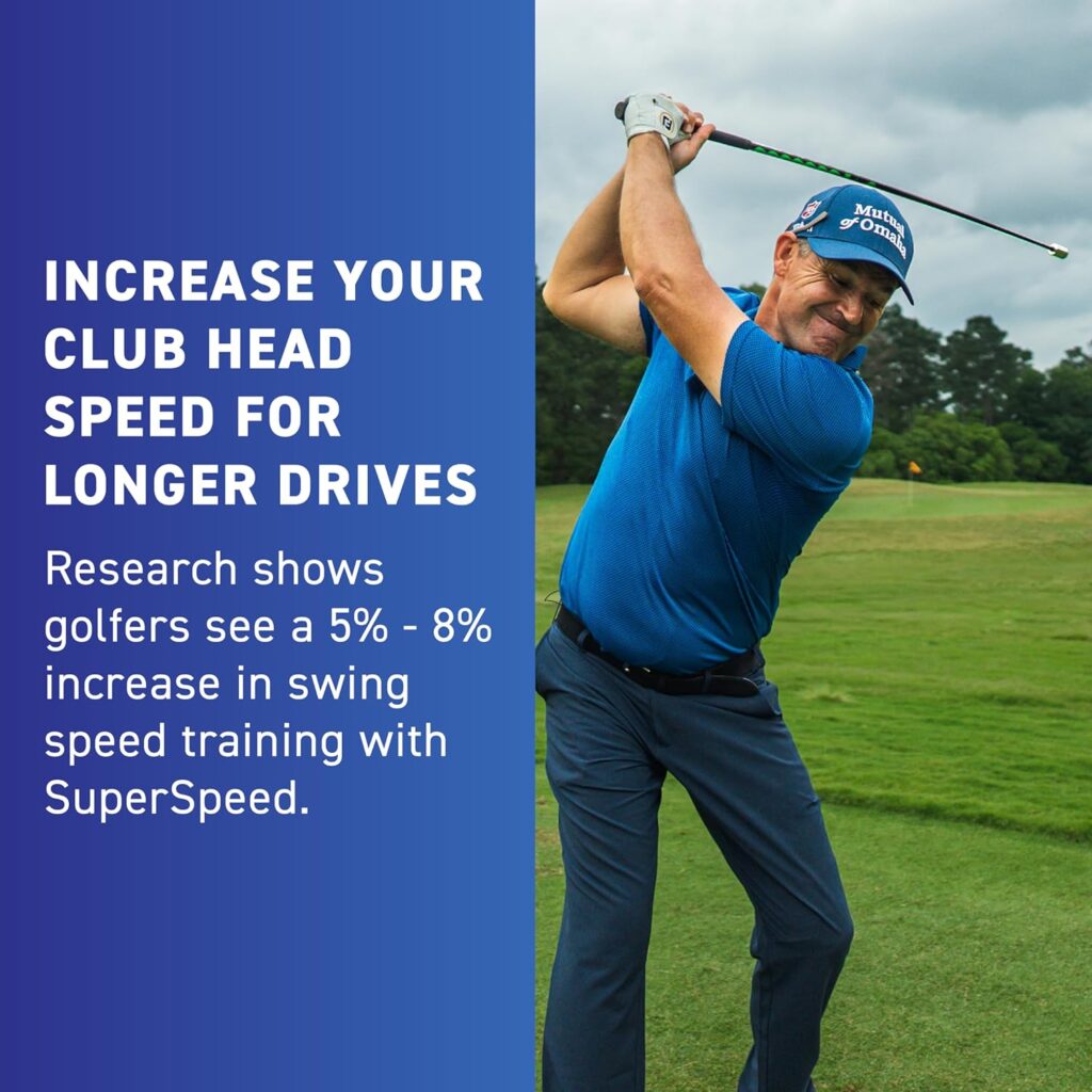 SuperSpeed Golf | Swing Speed Training System | Gain Swing Speed and 20 Yards | Speed Sticks used by Padraig Harrington | Includes Free Online Training