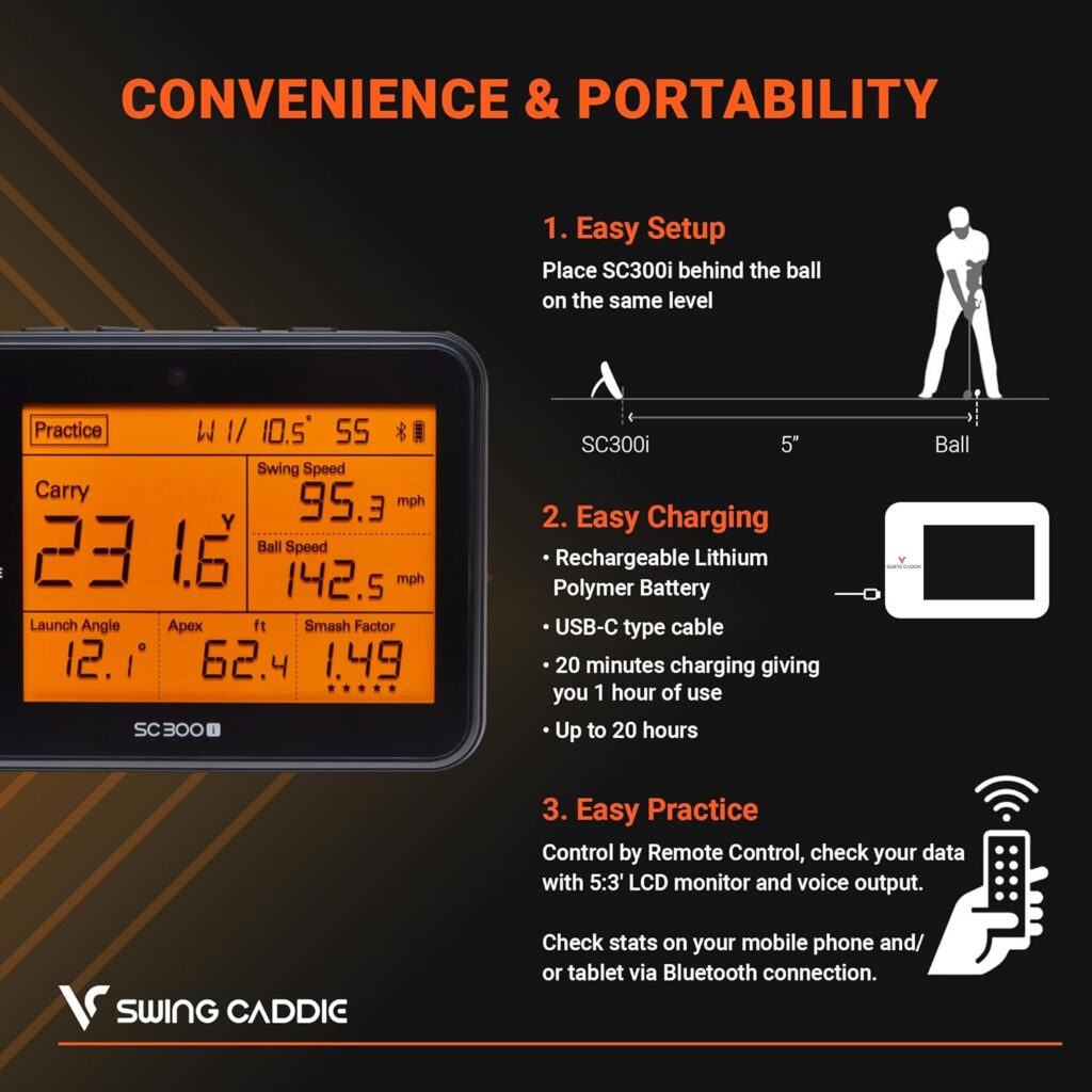 Voice Caddie - Swing Caddie Portable Launch Monitors