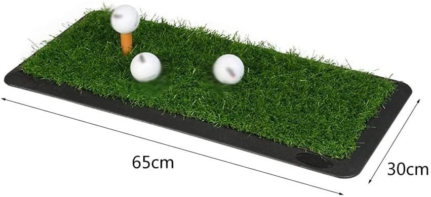 AFLHYJK Golf Training Aids Practice Mat Artificial Lawn Grass Rubber Pad Backyard Outdoor Golf Hitting Mat Durable Training Pad