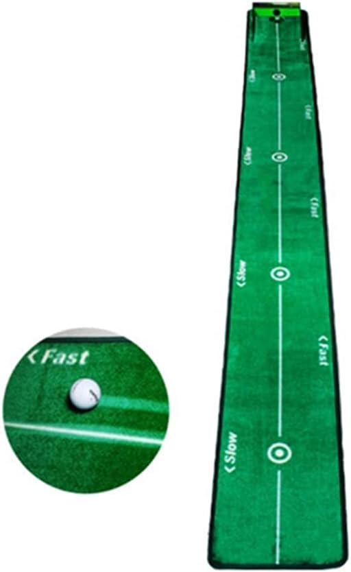 Auto Return Indoor Putting Practice Mat,Portable Mat with Auto Ball Return Function – Mini Golf Practice Training Aid, Game and Gift for Home, Office, Outdoor Use Made in Korea