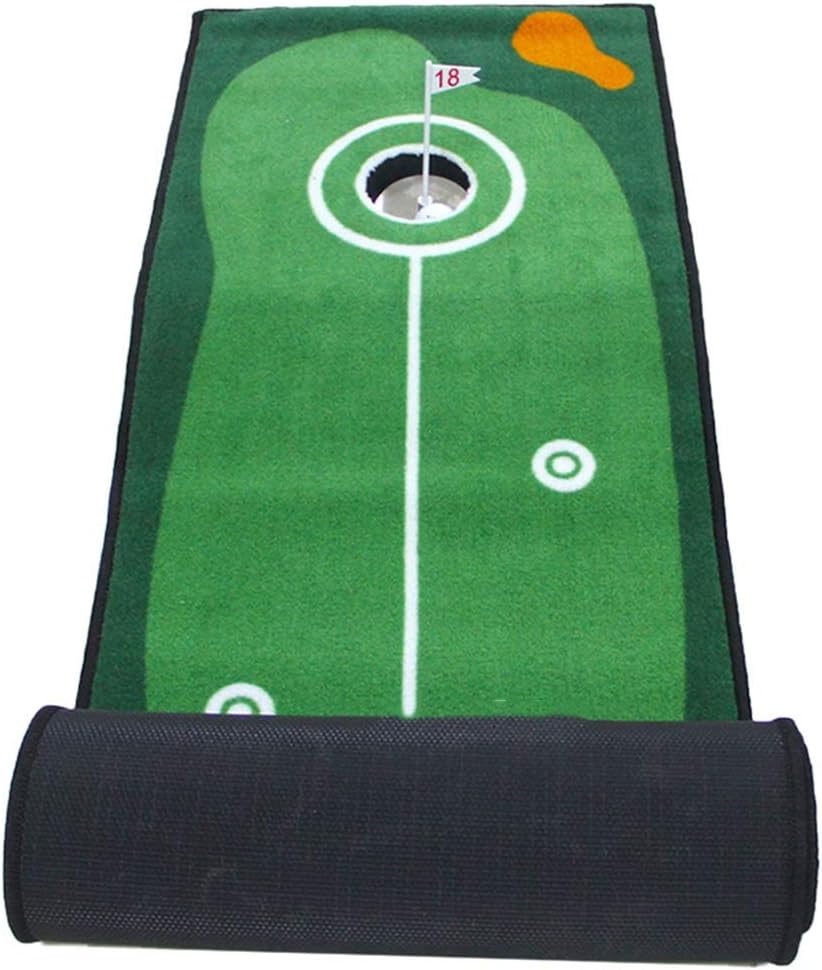 Golf Putting Mat, Golf Training Aid, Cup with Hole, Golf Practice Putting Green Mat for Indoor Outdoor