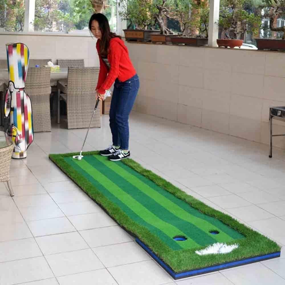 AFLHYJK Golf Mat Indoor Golf Mats Putting Green Turf Practice Putting Green Golf Training Greens