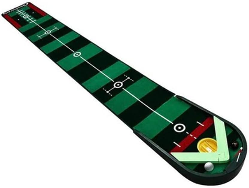 TULGIGS Boomerang Auto Return Indoor Putting Practice Mat,Portable Mat with Auto Ball Return Function – Mini Golf Practice Training Aid, Game and Gift for Home, Office, Outdoor Use Made in Korea