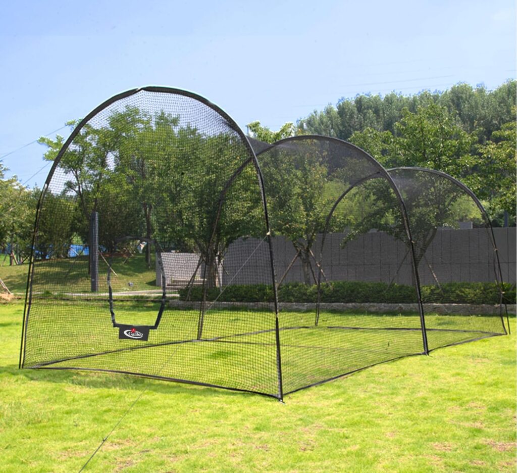 Gagalileo Baseball Batting Cage,Softball and Baseball Practice Batting Cage,Batting Cage for Backyard,Portable Softball Baseball Pitching Cage,Heavy Duty Pitching Cage