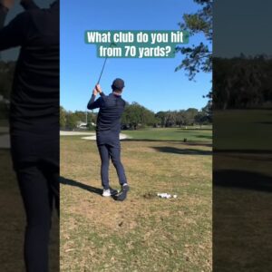 What Club Do You hit From 70 Yards?  #golfswing #shorts #golfshorts