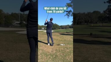What Club Do You hit From 70 Yards?  #golfswing #shorts #golfshorts