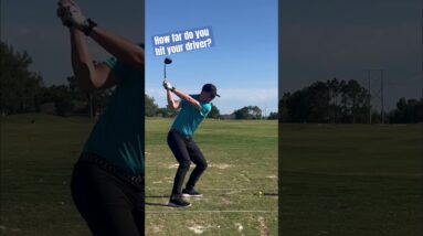 How Far Do You Hit Your Driver? #golf #golftips #golfswing