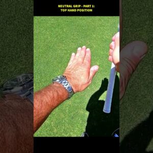 NEUTRAL GOLF GRIP - Left Hand Position