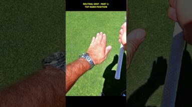 NEUTRAL GOLF GRIP - Left Hand Position