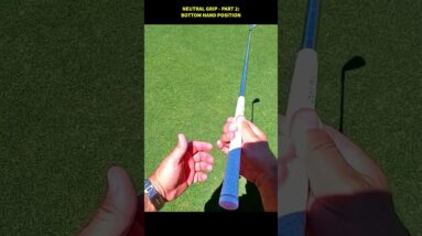 NEUTRAL GOLF GRIP - Right Hand Position